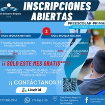 Inscríbete hoy en Centro Educativo Emporio